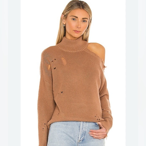 Lovers + Friends Ripped Sweater wool blend size XS oversized - Picture 1 of 14